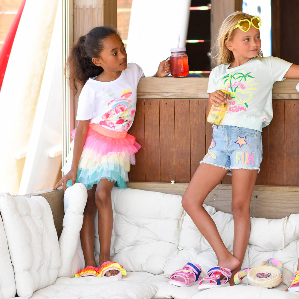 Billieblush - Girls Rainbow Tulle Tutu Skirt | Childrensalon