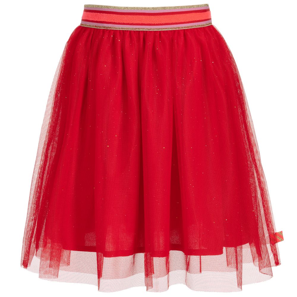 Billieblush - Jupe rouge en tulle Fille | Childrensalon