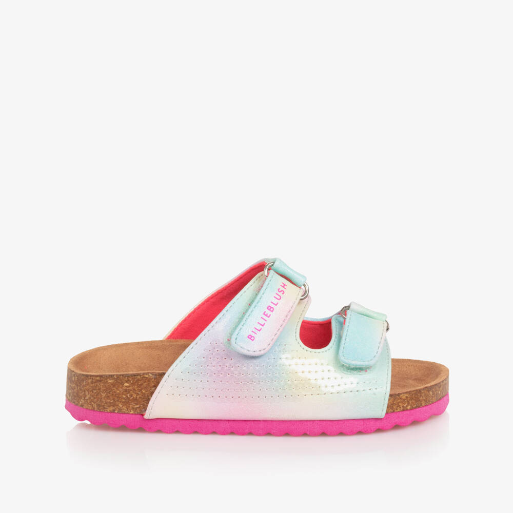Billieblush-Girls Sequin Embellished Pale Blue Sliders | Childrensalon Outlet