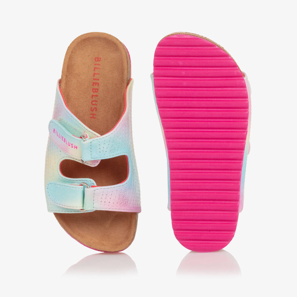 Billieblush-Girls Sequin Embellished Pale Blue Sliders | Childrensalon Outlet