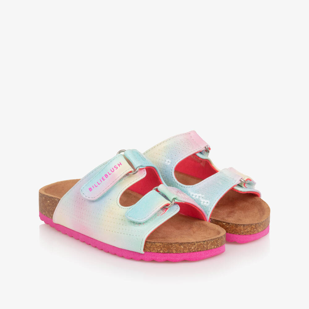 Billieblush-Girls Sequin Embellished Pale Blue Sliders | Childrensalon Outlet