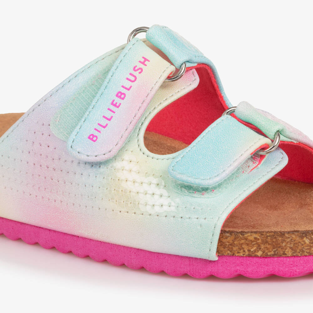 Billieblush-Girls Sequin Embellished Pale Blue Sliders | Childrensalon Outlet