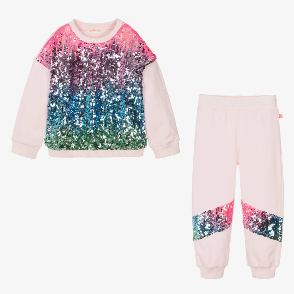 Billieblush-Girls Sequinned Cotton Lounge Set | Childrensalon Outlet