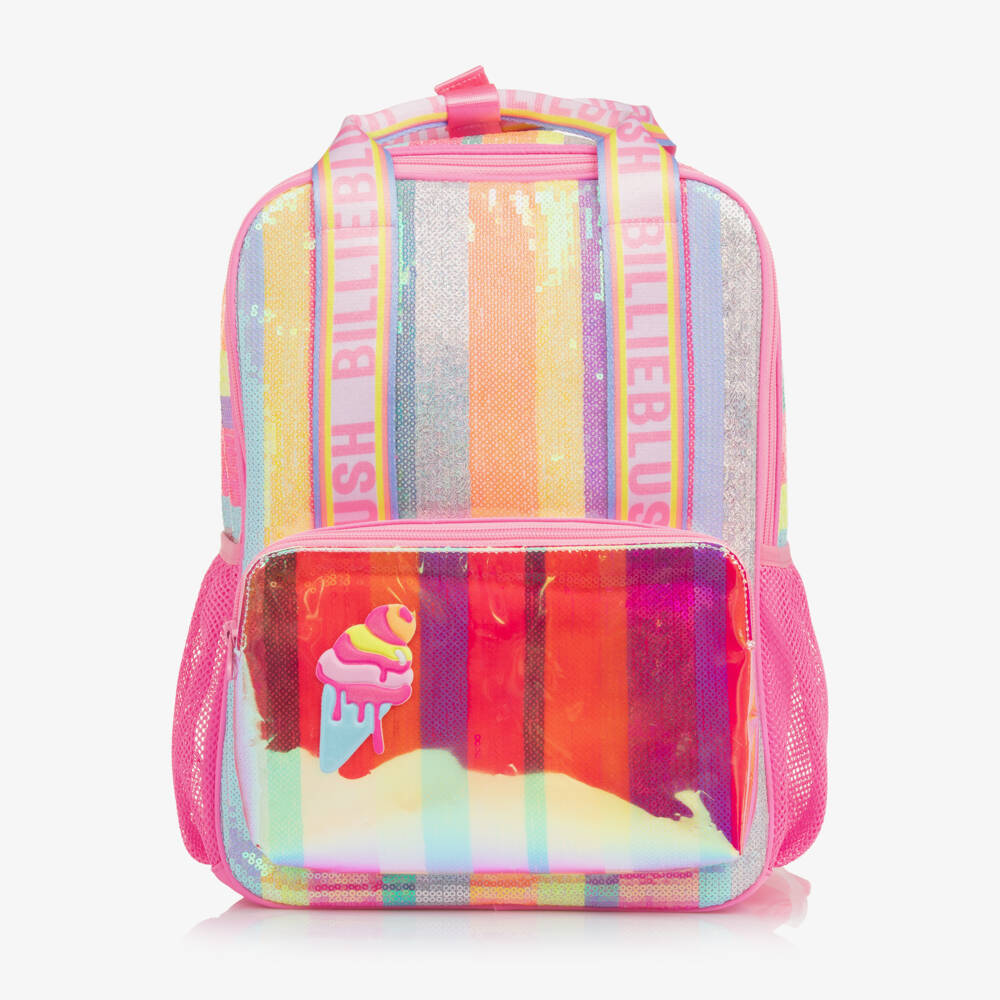 Billieblush-Girls Shimmer Sequin Pink Backpack | Childrensalon Outlet