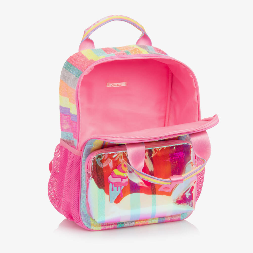 Billieblush-Girls Shimmer Sequin Pink Backpack | Childrensalon Outlet