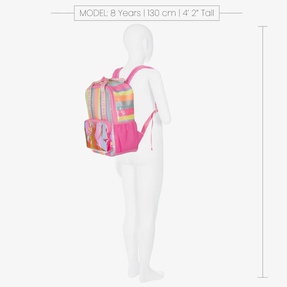 Billieblush-Girls Shimmer Sequin Pink Backpack | Childrensalon Outlet