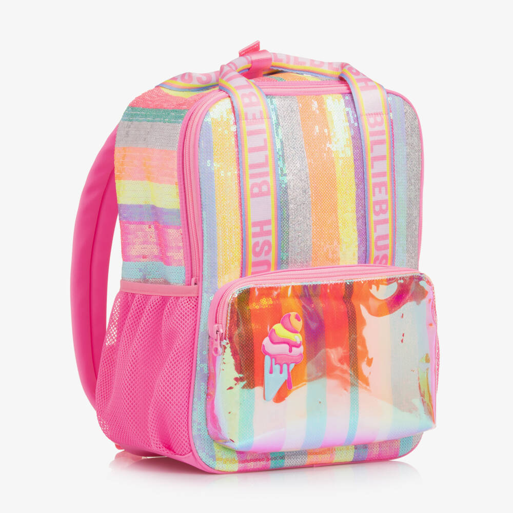 Billieblush-Girls Shimmer Sequin Pink Backpack | Childrensalon Outlet