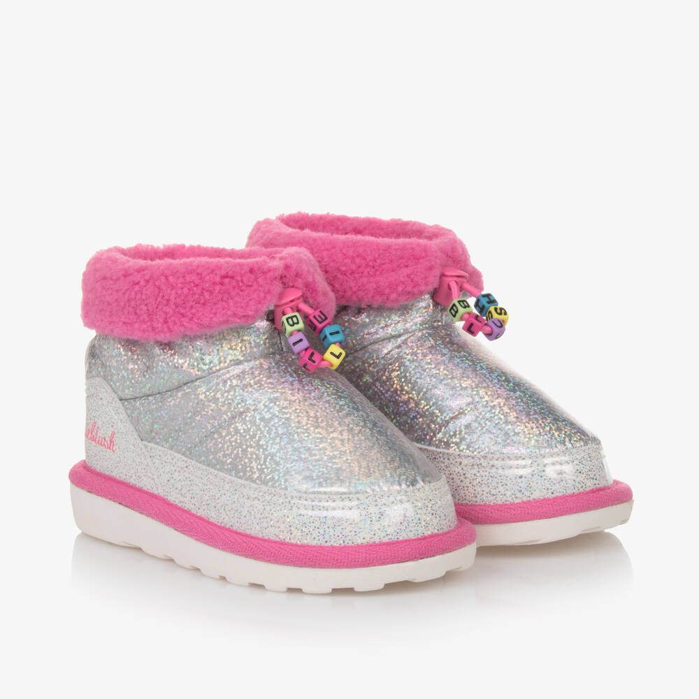 Billieblush-Girls Shimmering Pink Winter Boots | Childrensalon Outlet