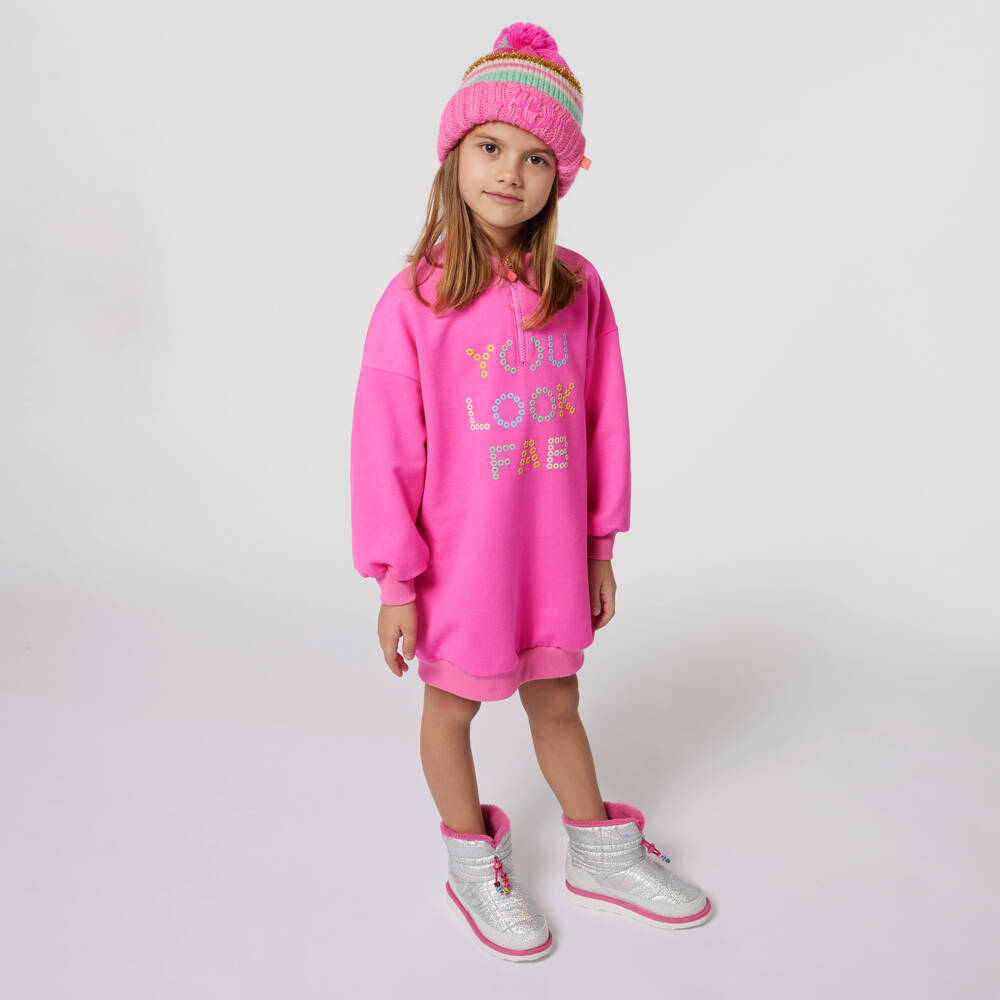 Billieblush-Girls Shimmering Pink Winter Boots | Childrensalon Outlet