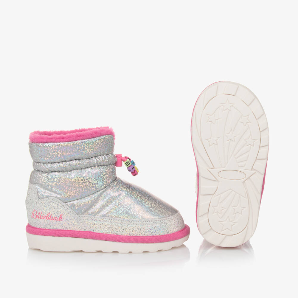 Billieblush-Girls Shimmering Pink Winter Boots | Childrensalon Outlet
