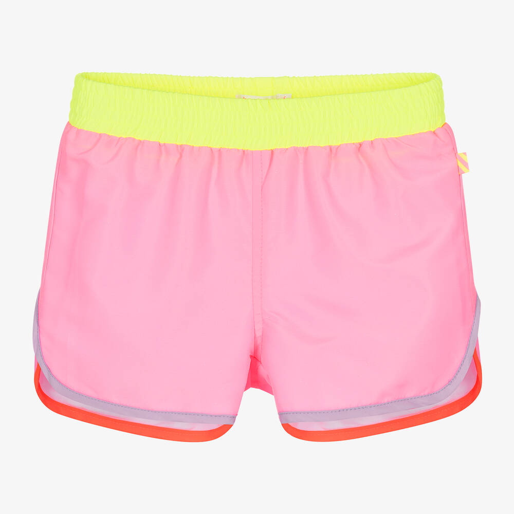 Womens hot pink swim shorts best sale