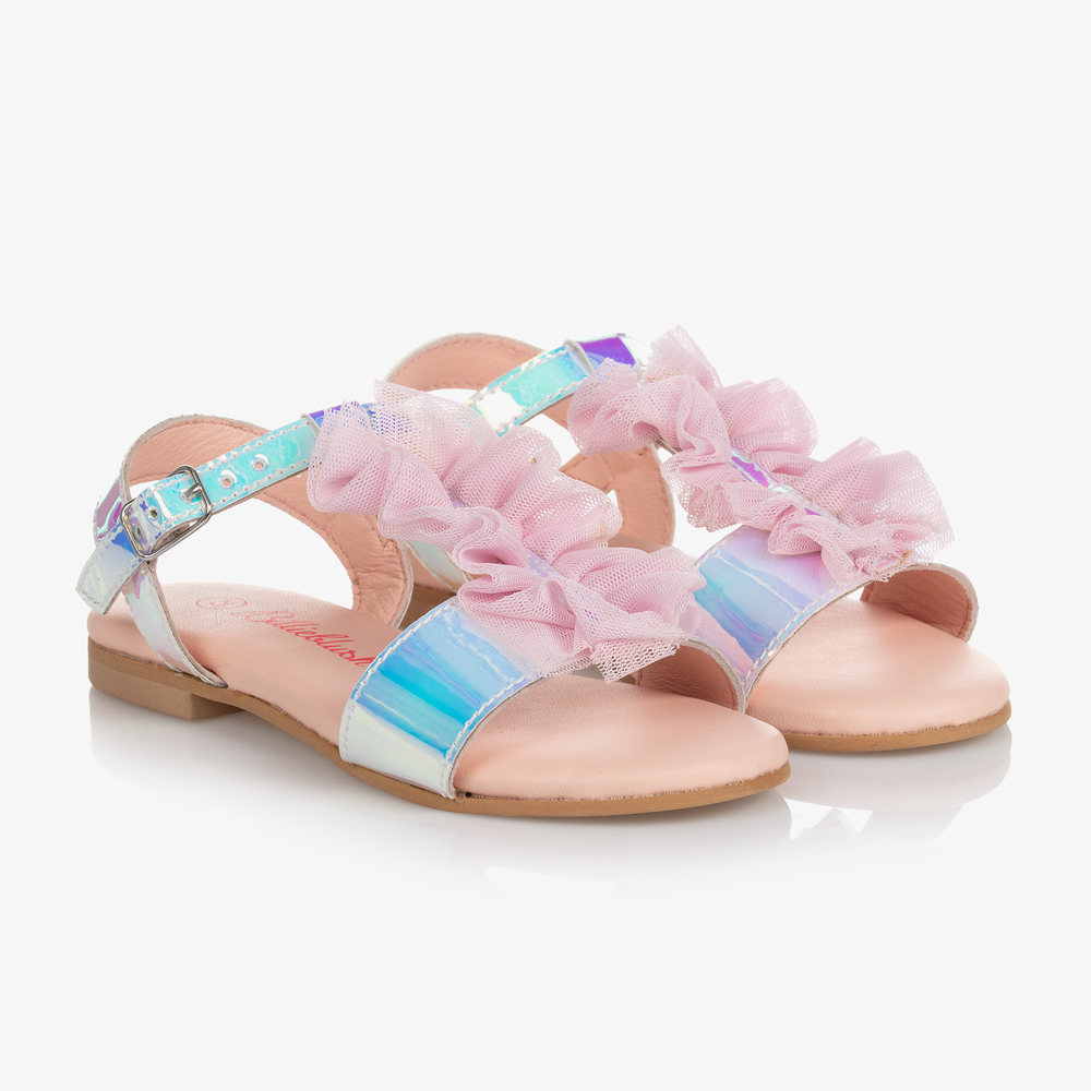 Billieblush - Girls Silver Sandals | Childrensalon