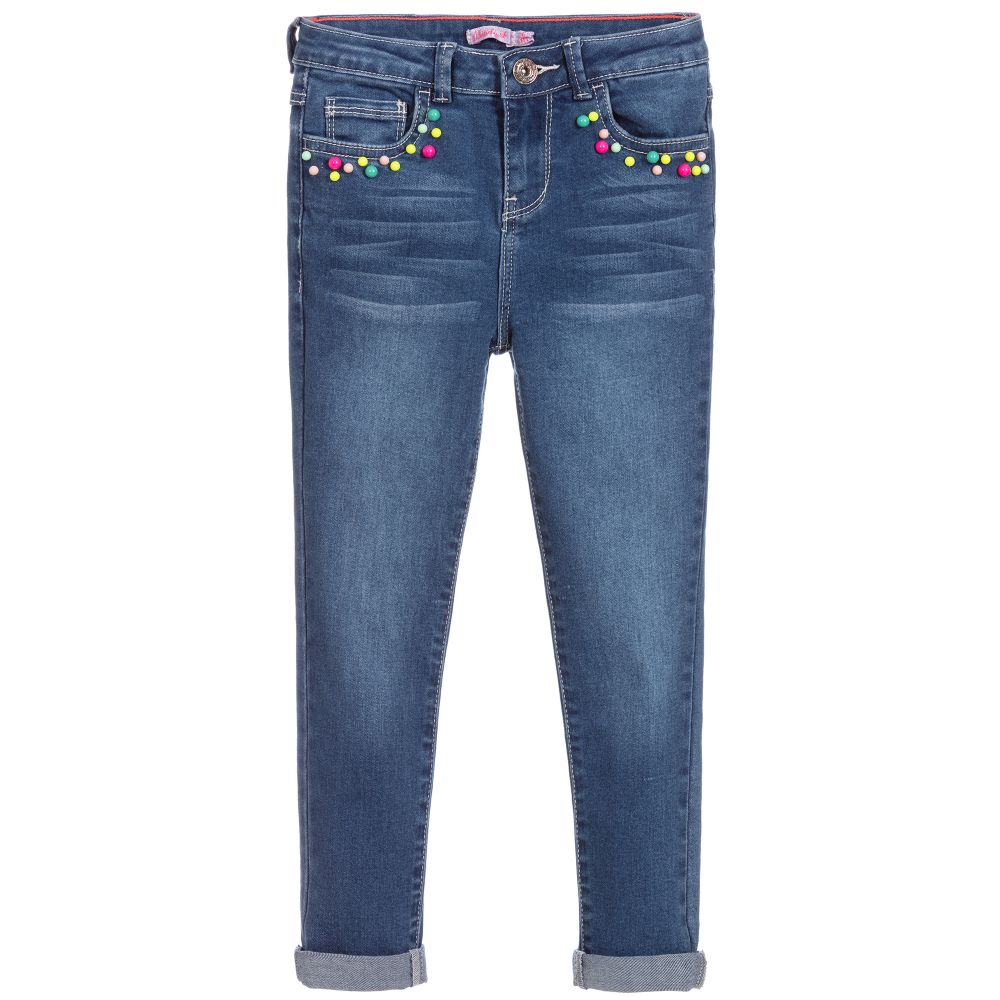 Billieblush - Girls Skinny Blue Denim Jeans | Childrensalon Outlet
