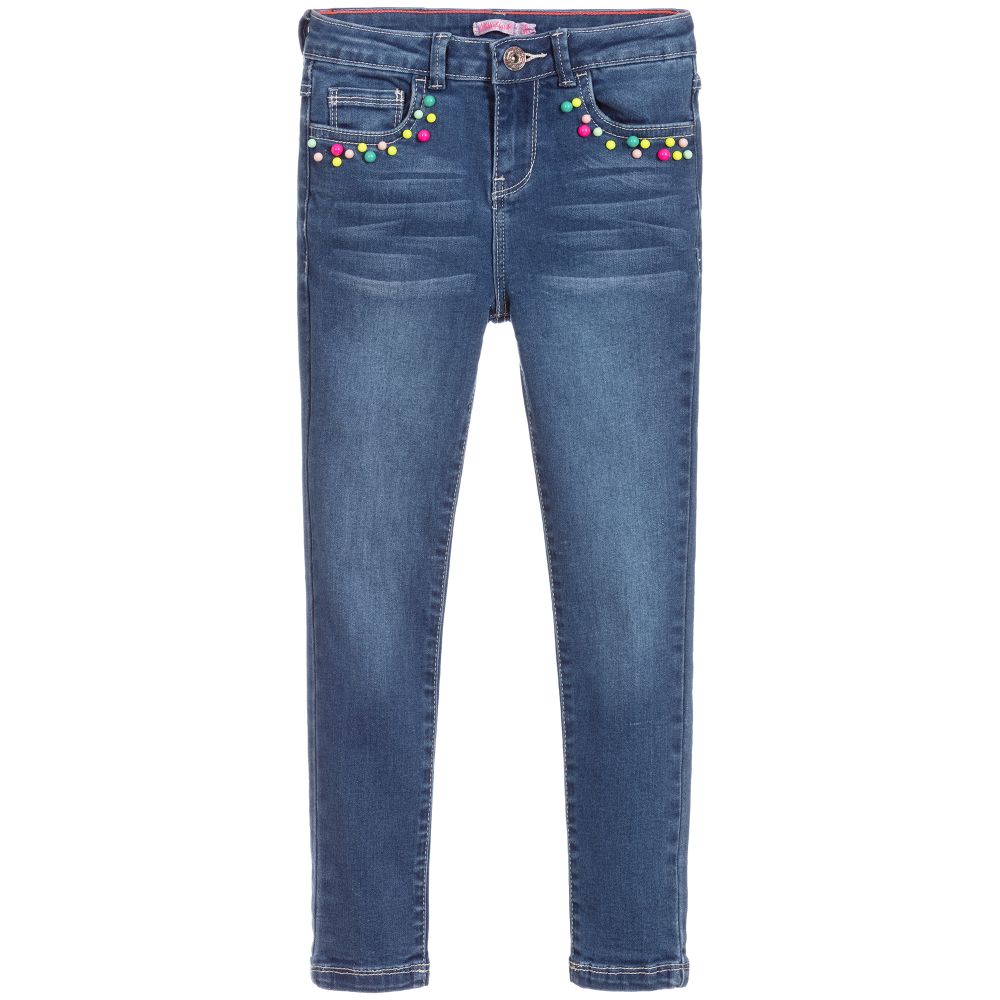 Billieblush - Girls Skinny Blue Denim Jeans | Childrensalon