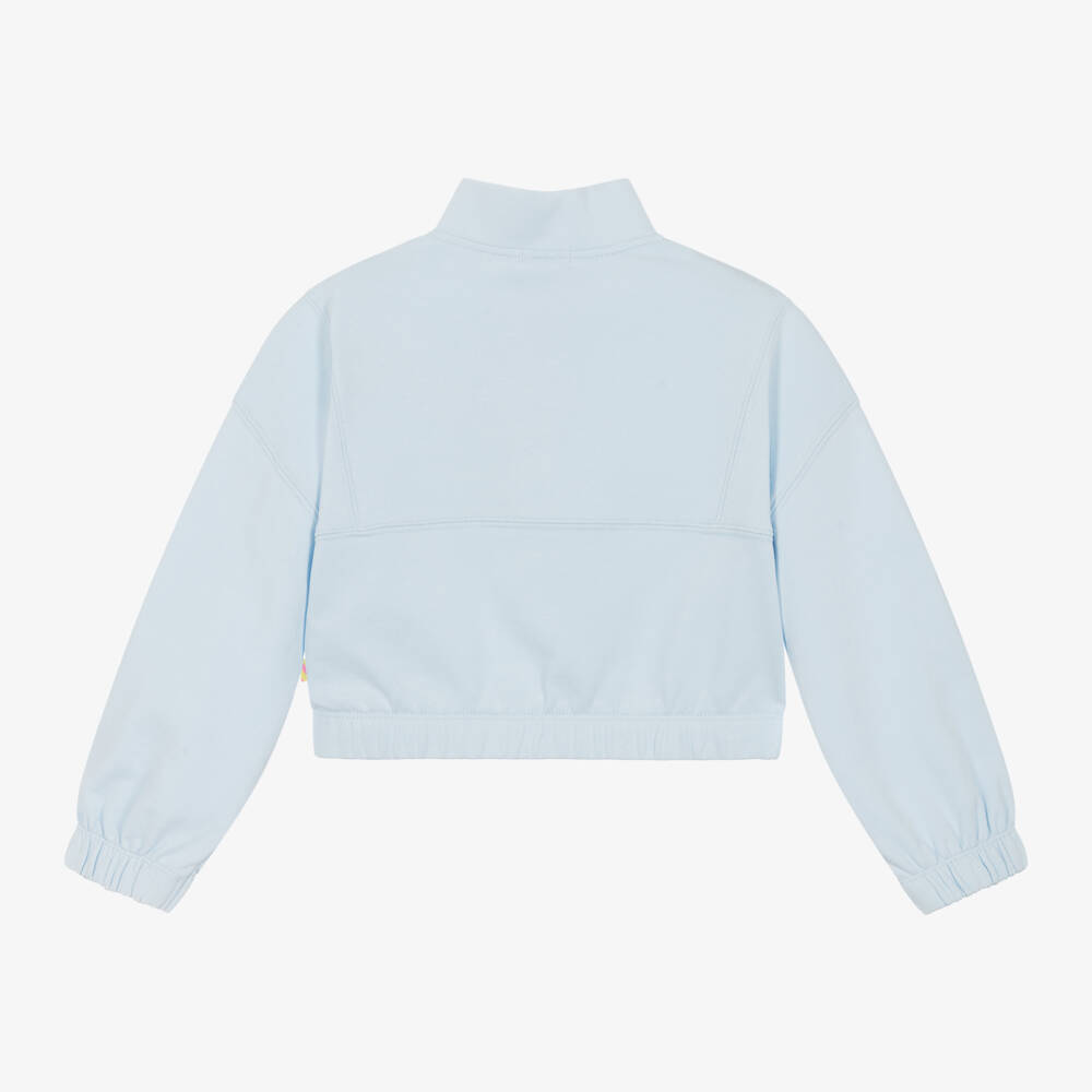 Billieblush-Girls Sky Cotton Zip-Up Jumper | Childrensalon Outlet