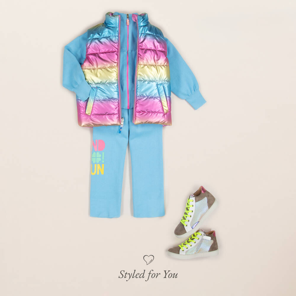 Billieblush-Girls Soft Blue Knit Set | Childrensalon Outlet