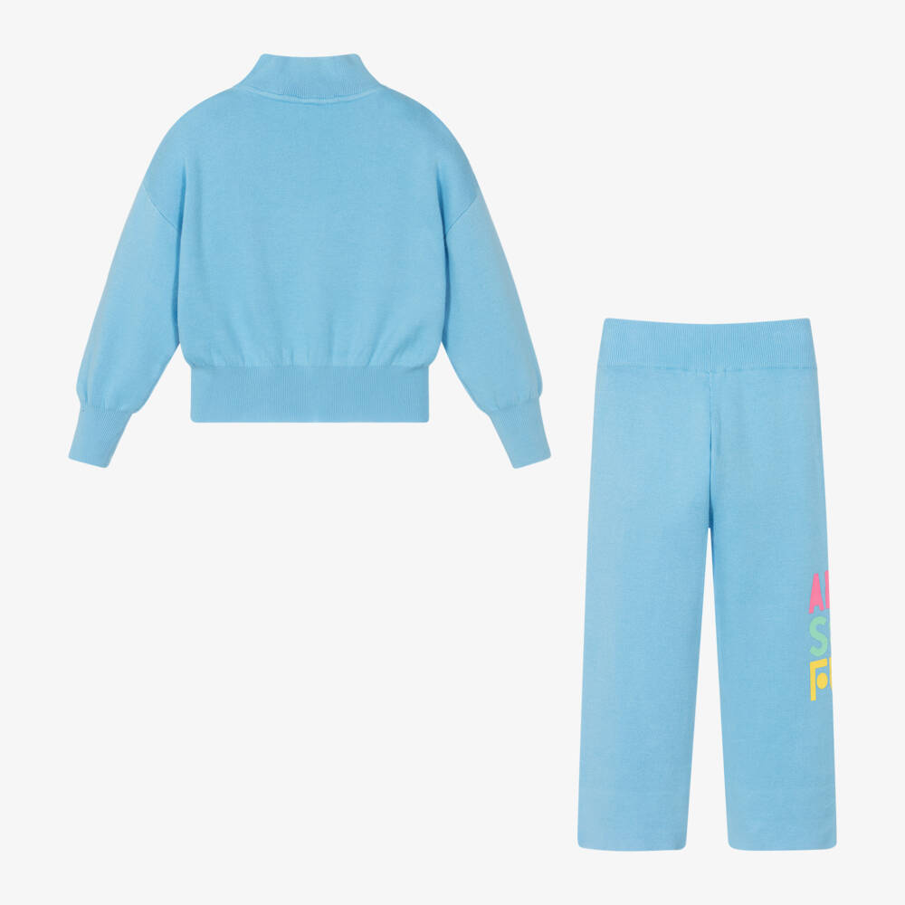 Billieblush-Girls Soft Blue Knit Set | Childrensalon Outlet
