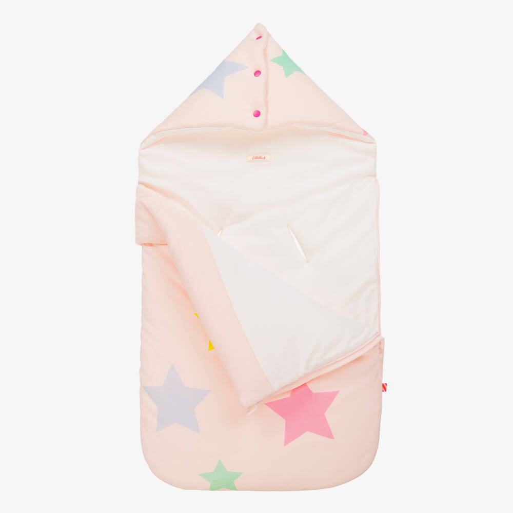 Billieblush-Girls Soft Pink Cotton Star Cocoon | Childrensalon Outlet