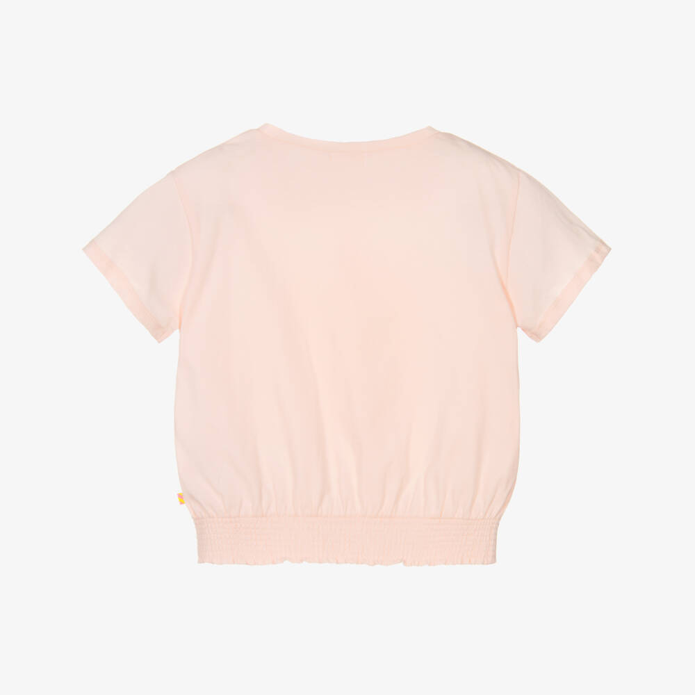 Billieblush-Мягкая розовая футболка с графикой для девочек | Childrensalon Outlet