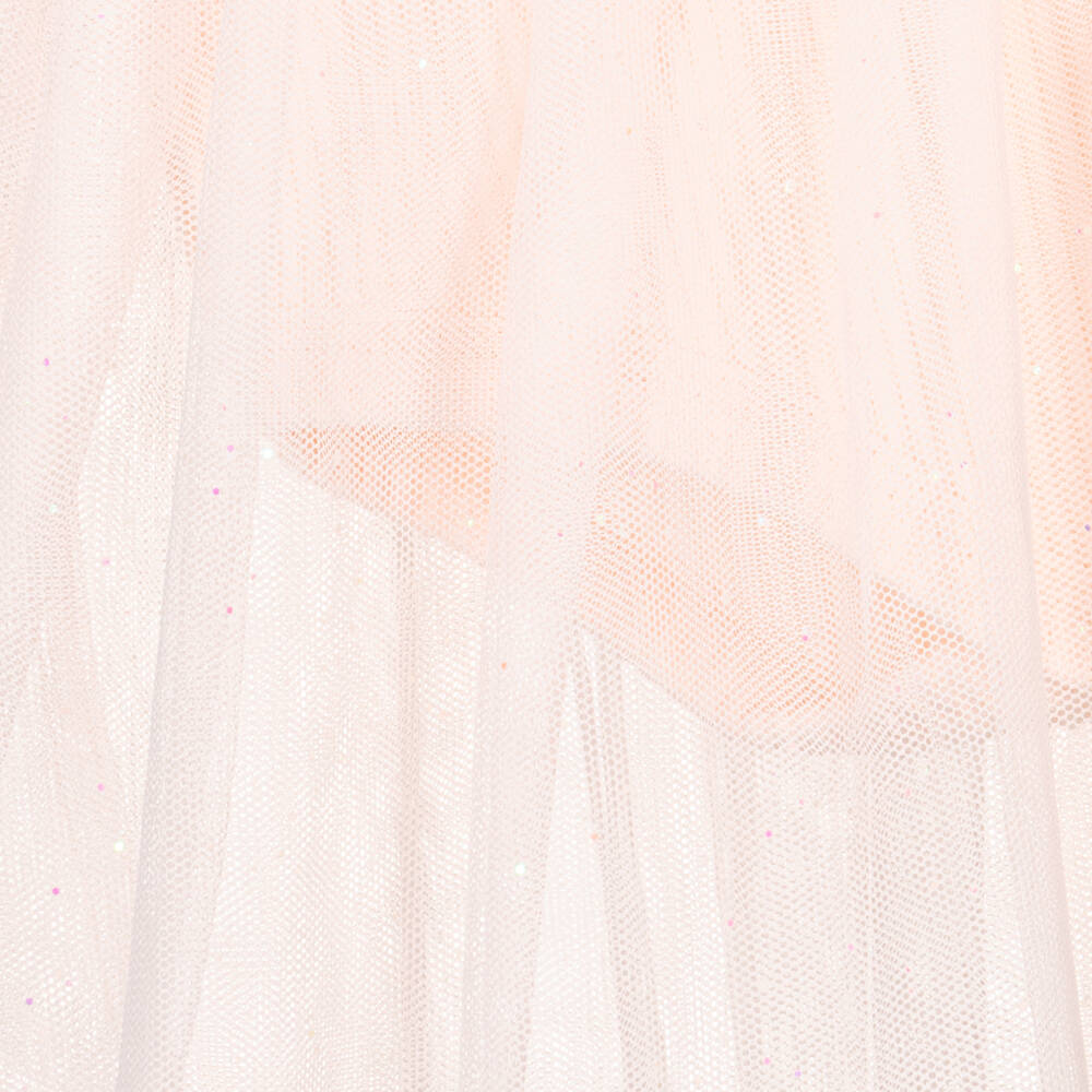 Billieblush-Girls Soft Pink Tulle Heart Dress | Childrensalon Outlet
