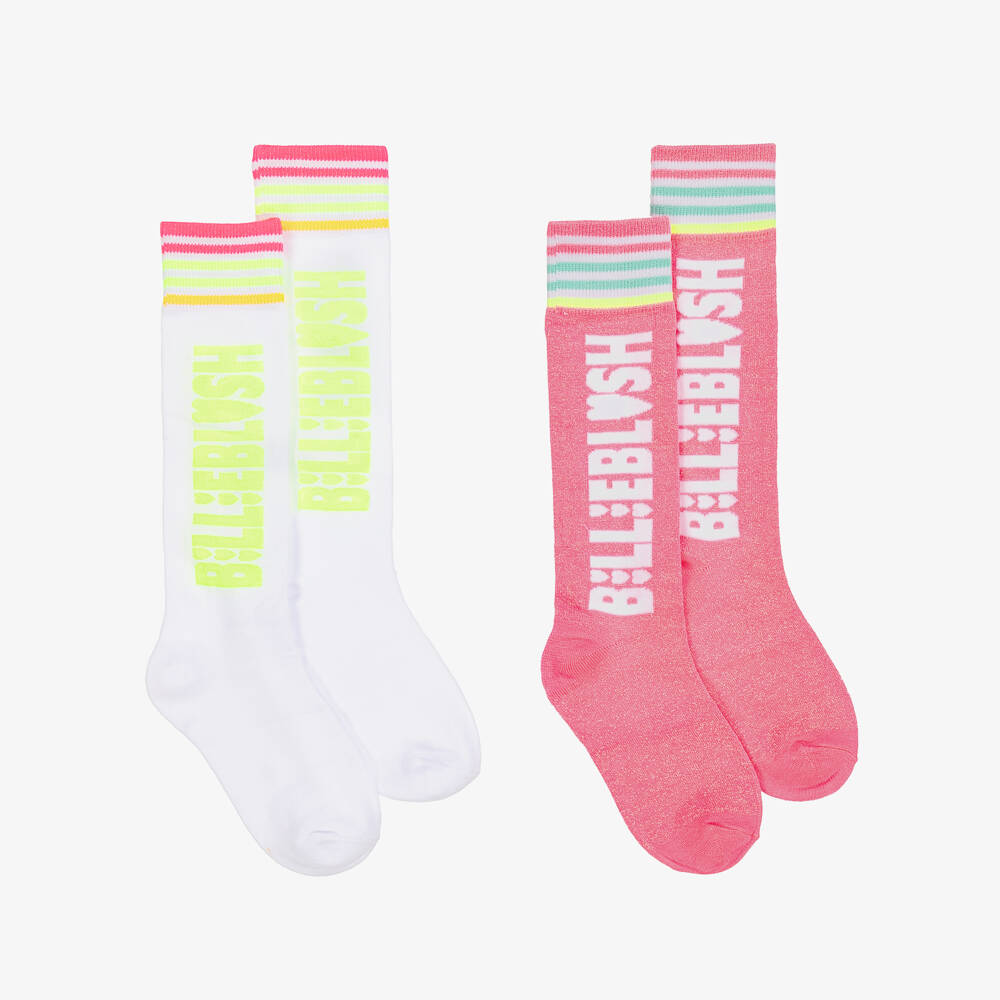 Billieblush-Girls Sparkle Knit Duo Socks Set | Childrensalon Outlet