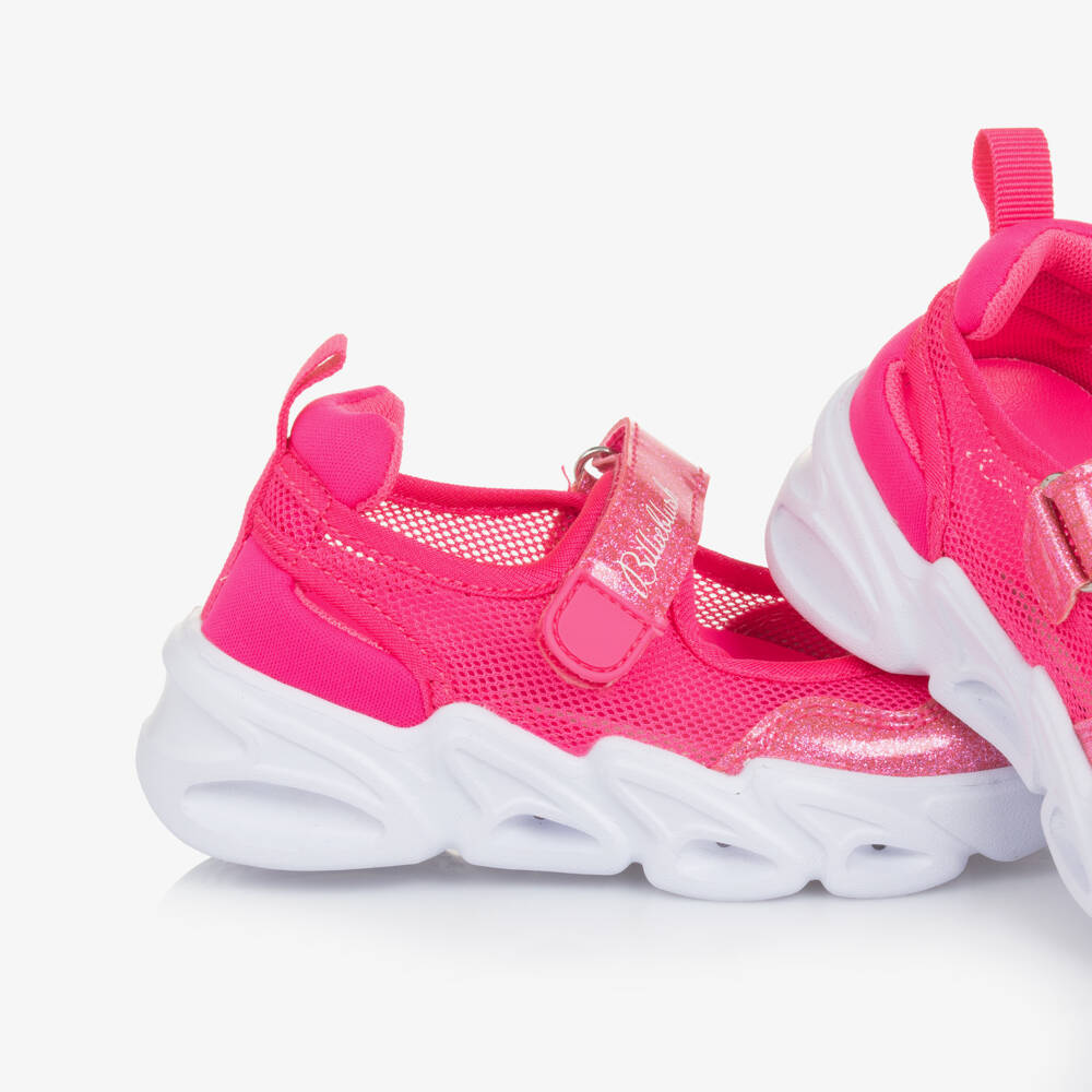 Billieblush-Girls Sparkle Mesh Light-Up Sneakers | Childrensalon Outlet