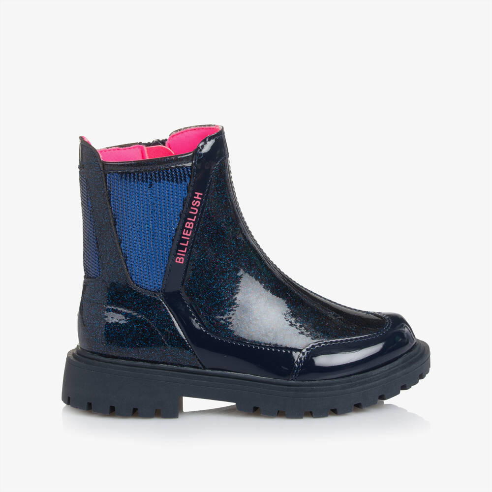 Billieblush-Girls Sparkle Patent Boots | Childrensalon Outlet