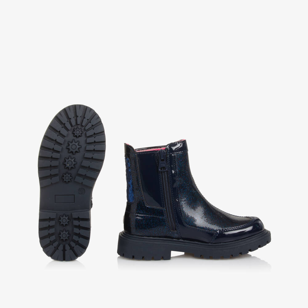 Billieblush-Girls Sparkle Patent Boots | Childrensalon Outlet