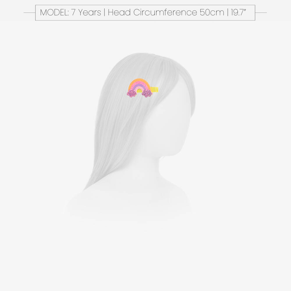 Billieblush-Girls Sparkling Pastel Rainbow Hairclip | Childrensalon Outlet