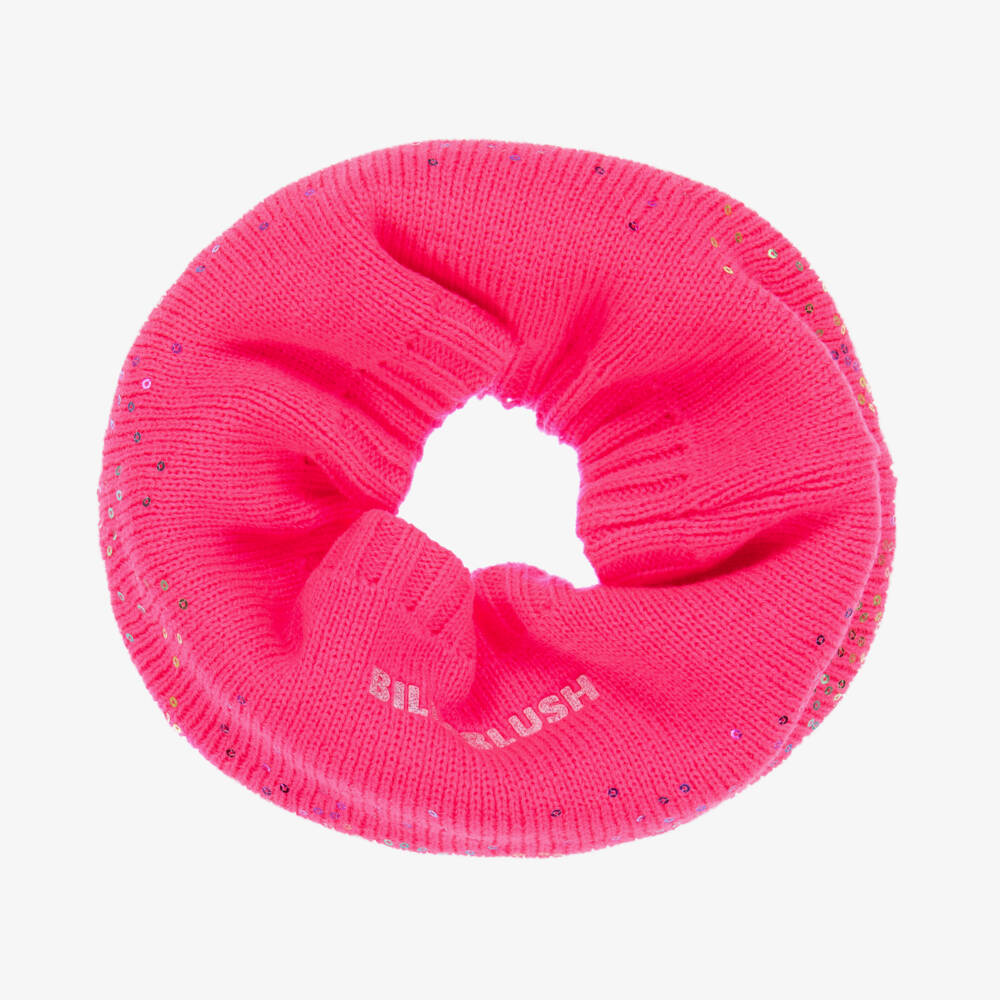 Billieblush-Girls Sparkling Pink Knit Snood | Childrensalon Outlet