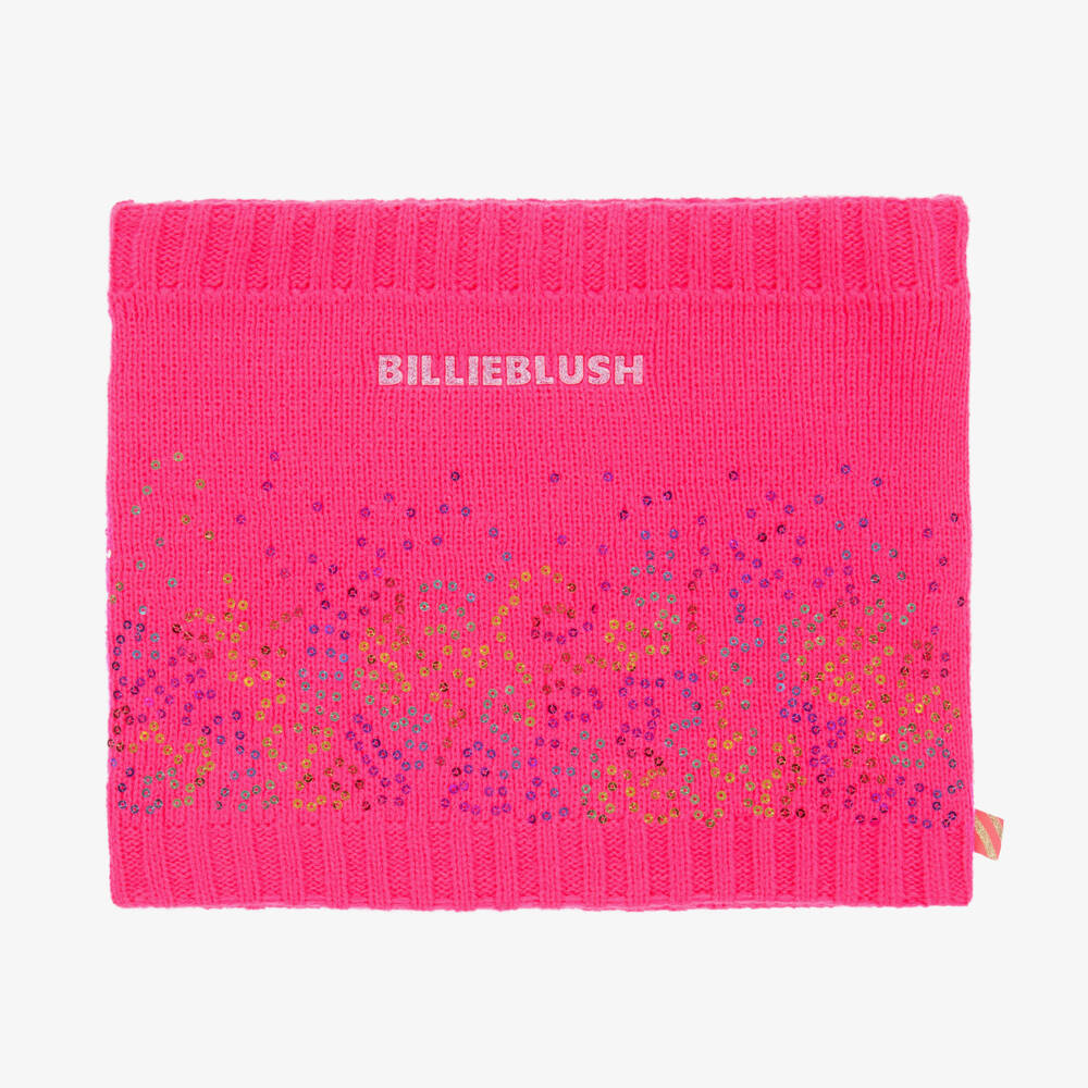 Billieblush-Girls Sparkling Pink Knit Snood | Childrensalon Outlet