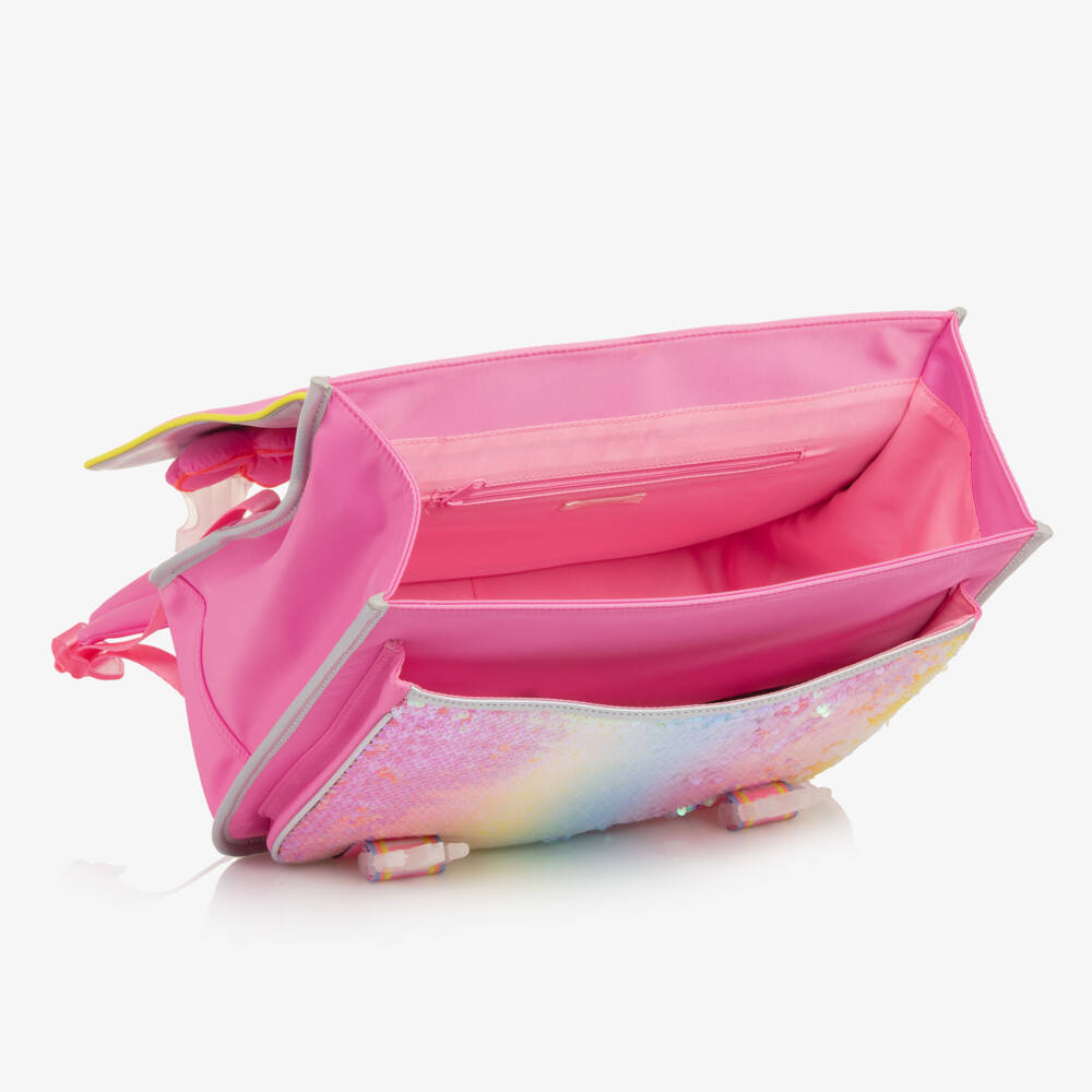 Billieblush-Girls Sparkling Pink & Silver Backpack | Childrensalon Outlet
