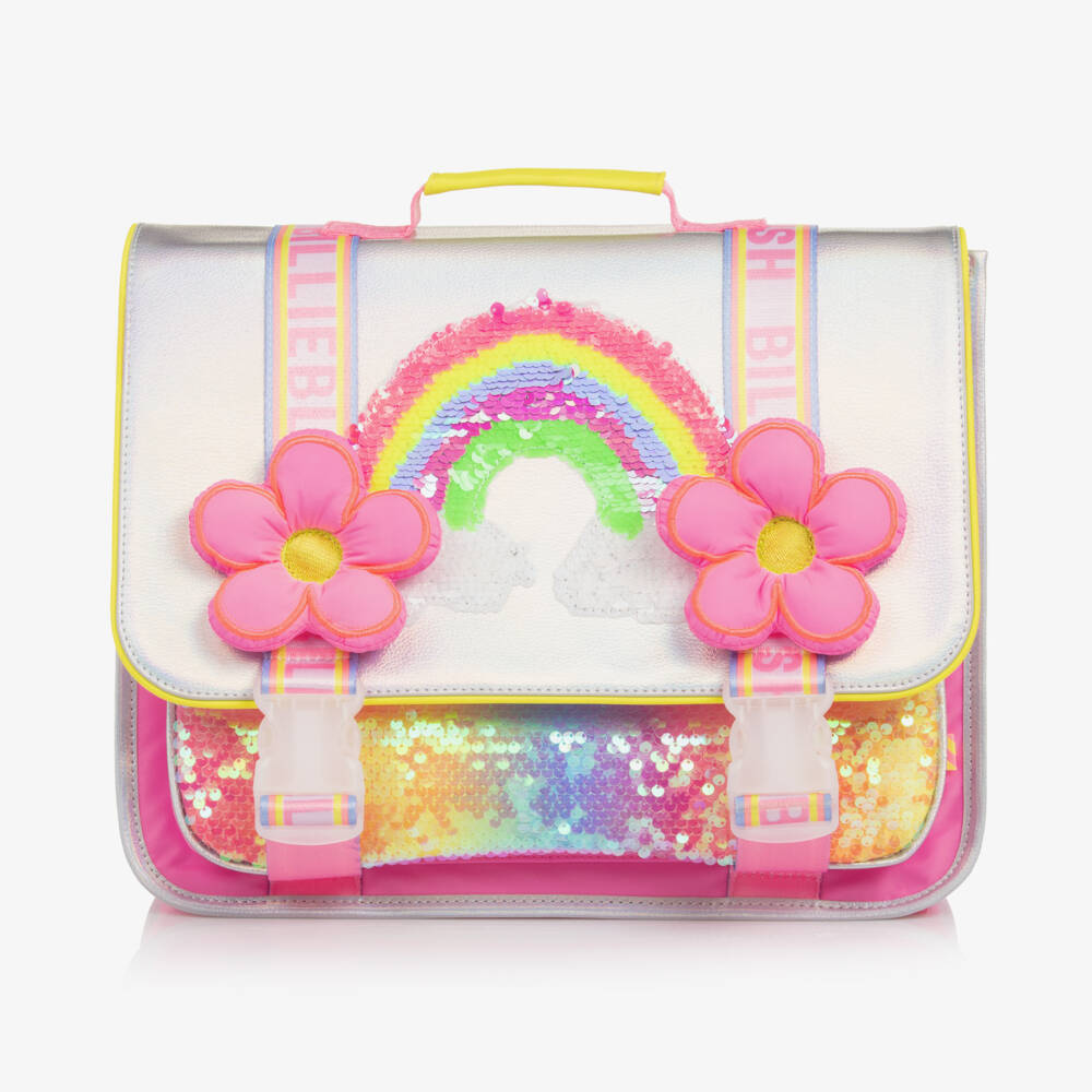 Billieblush-Girls Sparkling Pink & Silver Backpack | Childrensalon Outlet