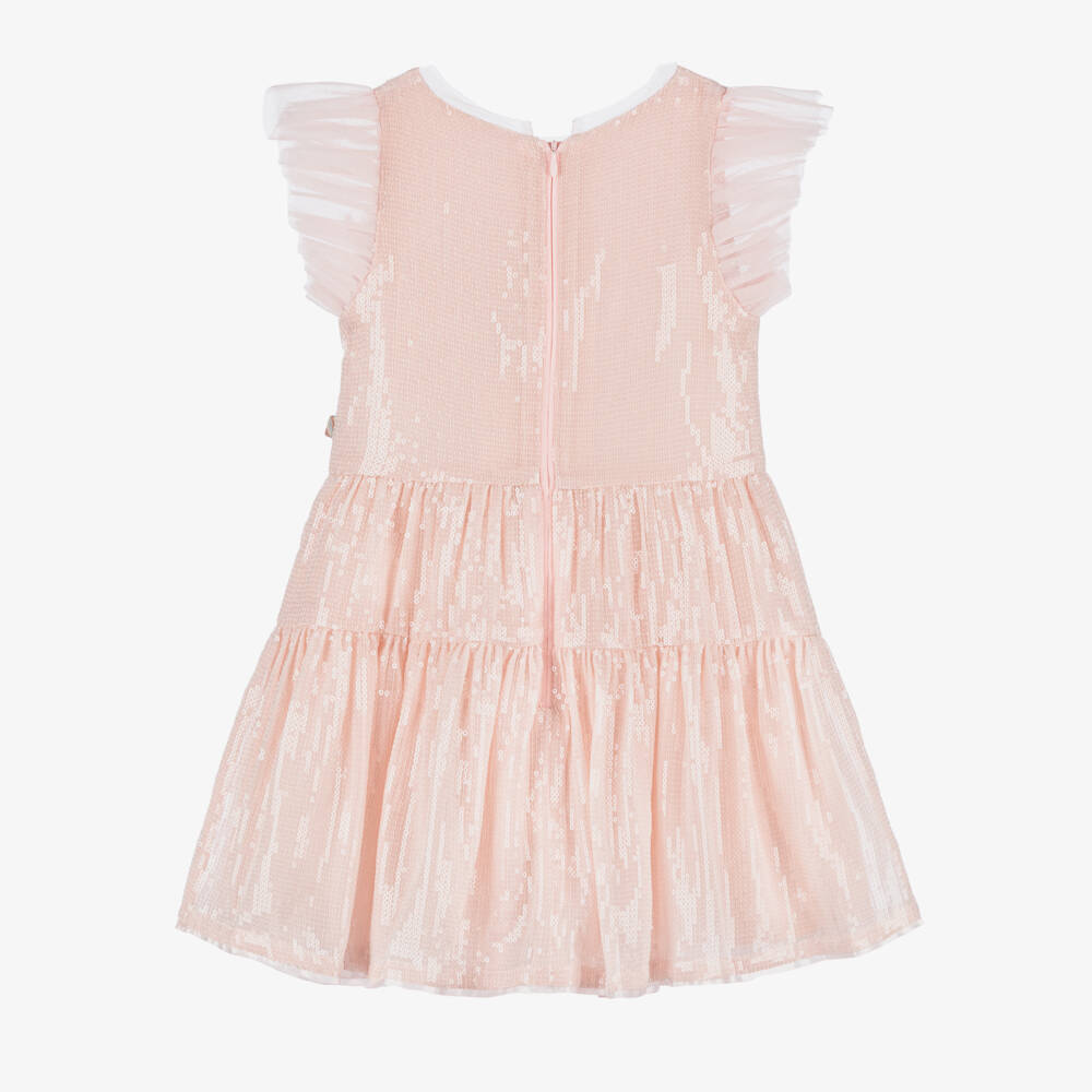 Billieblush-Girls Sparkling Pink Tulle Gown | Childrensalon Outlet