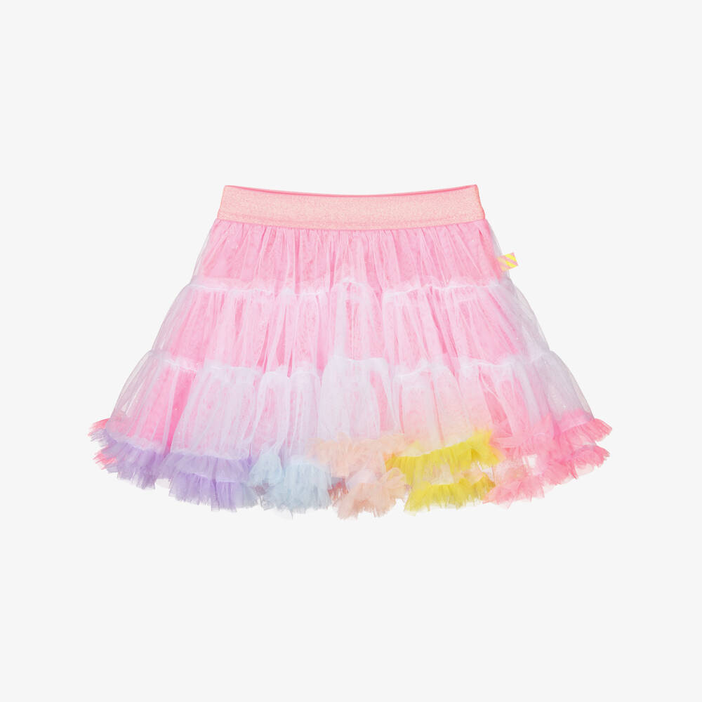 Billieblush-Блестящая розовая юбка из тюля для девочек | Childrensalon Outlet