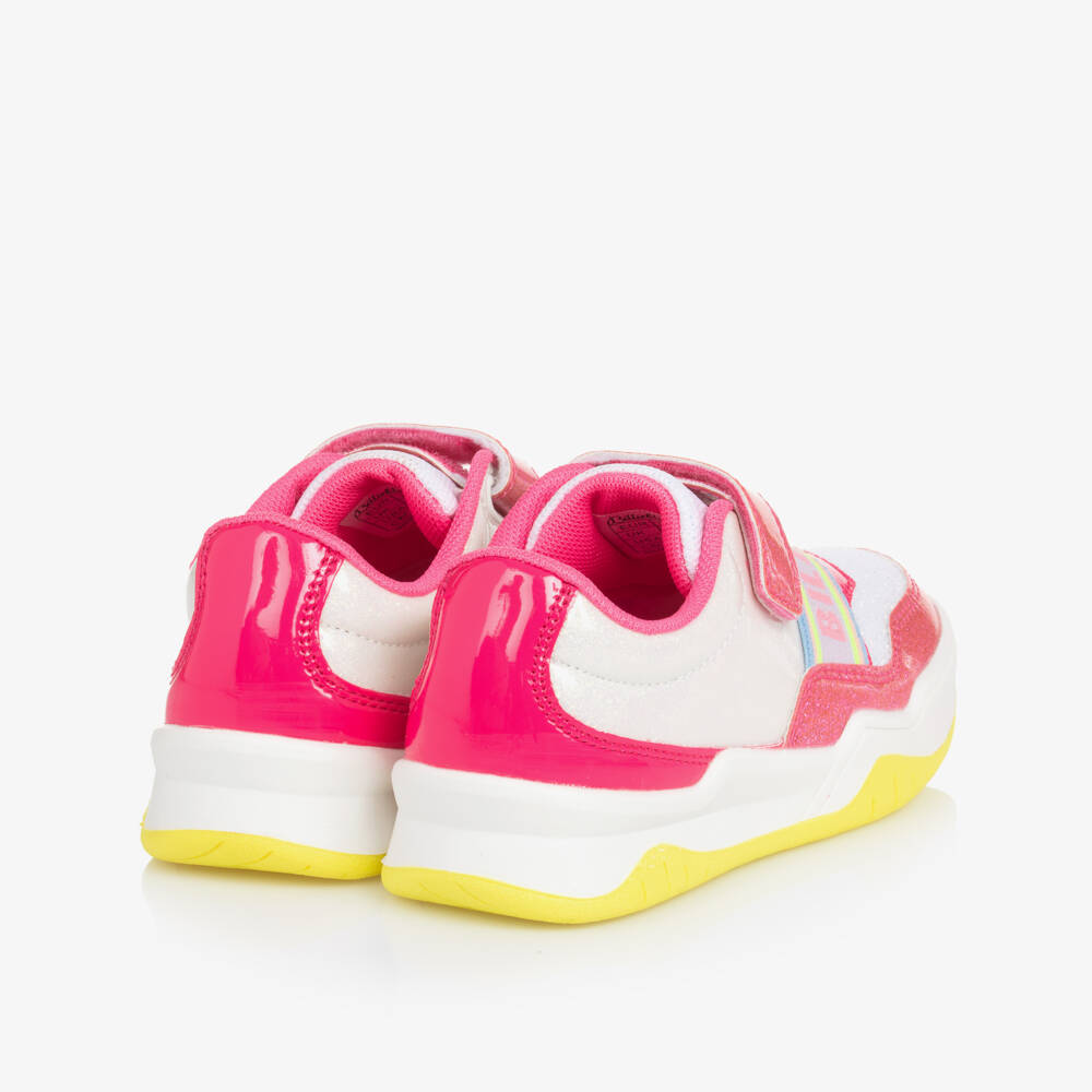 Billieblush-حذاء رياضي وردي لامع للبنات مع إغلاق فيلكرو | Childrensalon Outlet