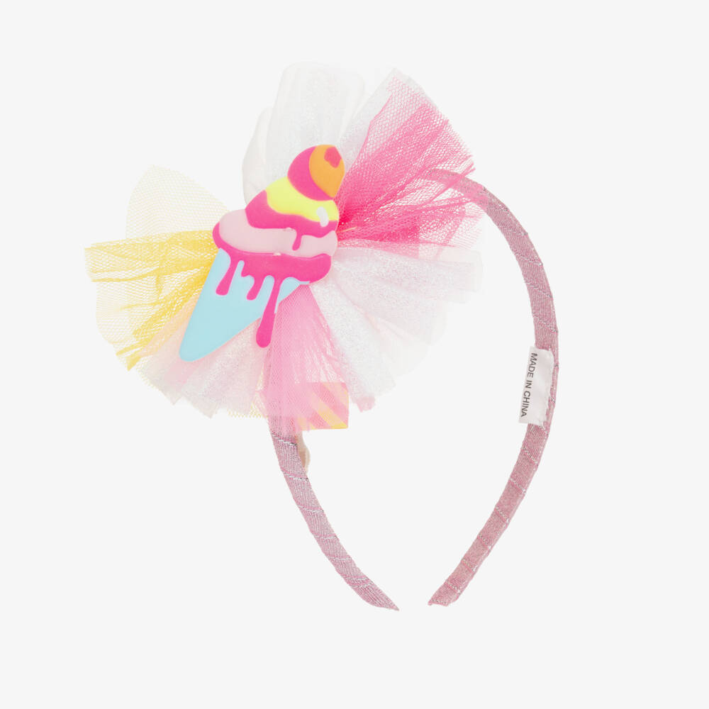 Billieblush-Girls Sparkling Tulle Ice Cream Headband | Childrensalon Outlet