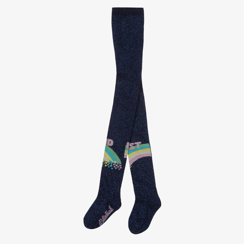 بيلي بلاش-كولون مزيج قطن محبوك لون أزرق غامق للبنات | Childrensalon Outlet