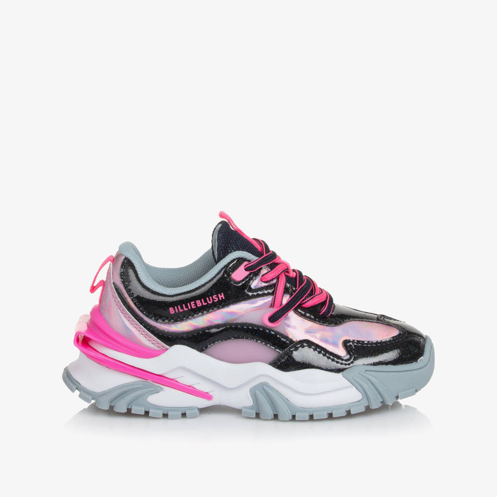 Billieblush-Girls Sparkly Navy Trainers | Childrensalon Outlet