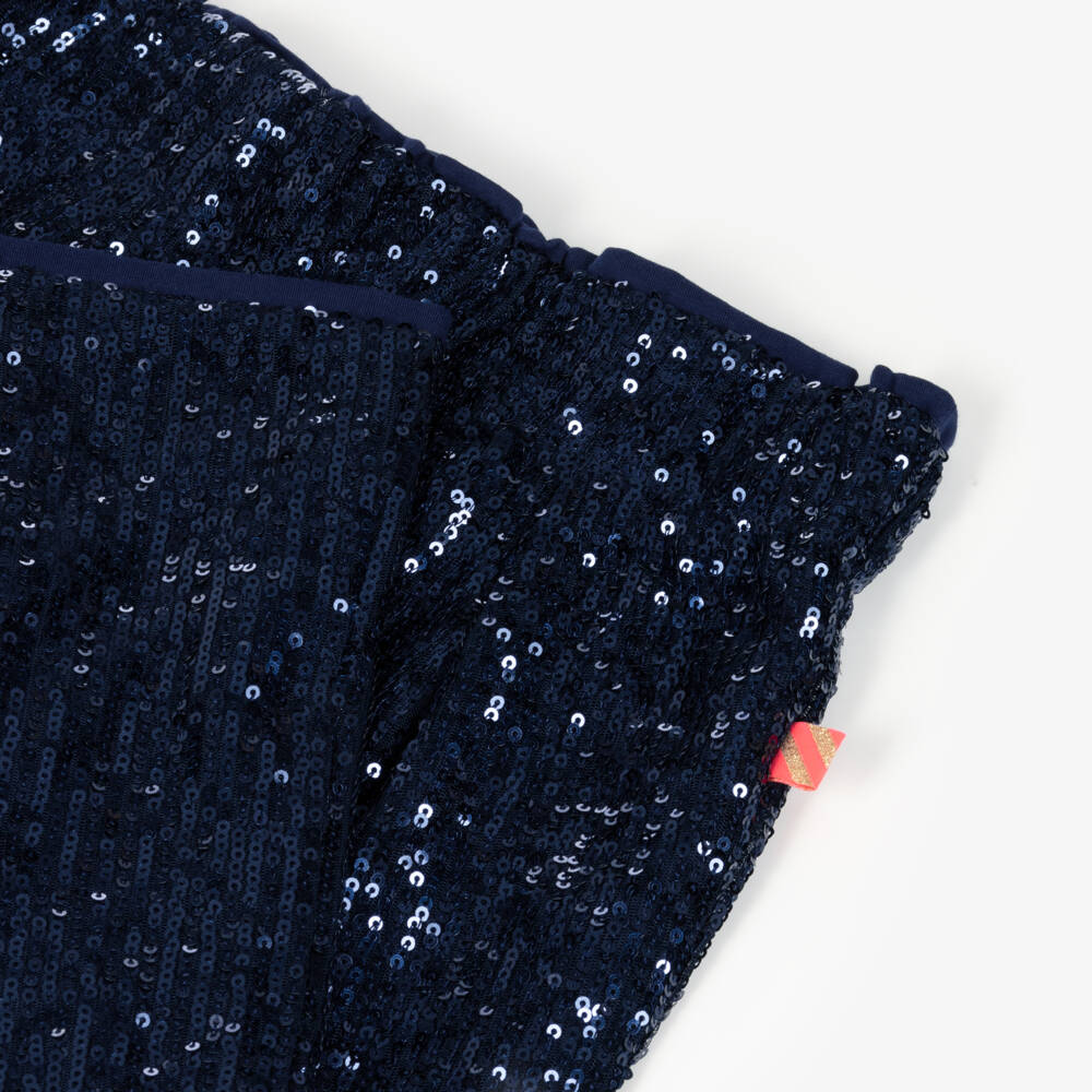 Billieblush-Girls Sparkly Navy Trousers | Childrensalon Outlet