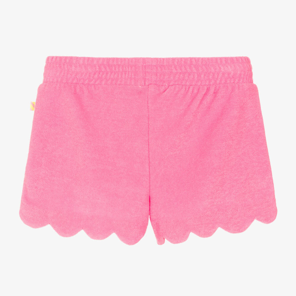 Billieblush-Girls Sparkly Pink Towelling Shorts | Childrensalon Outlet