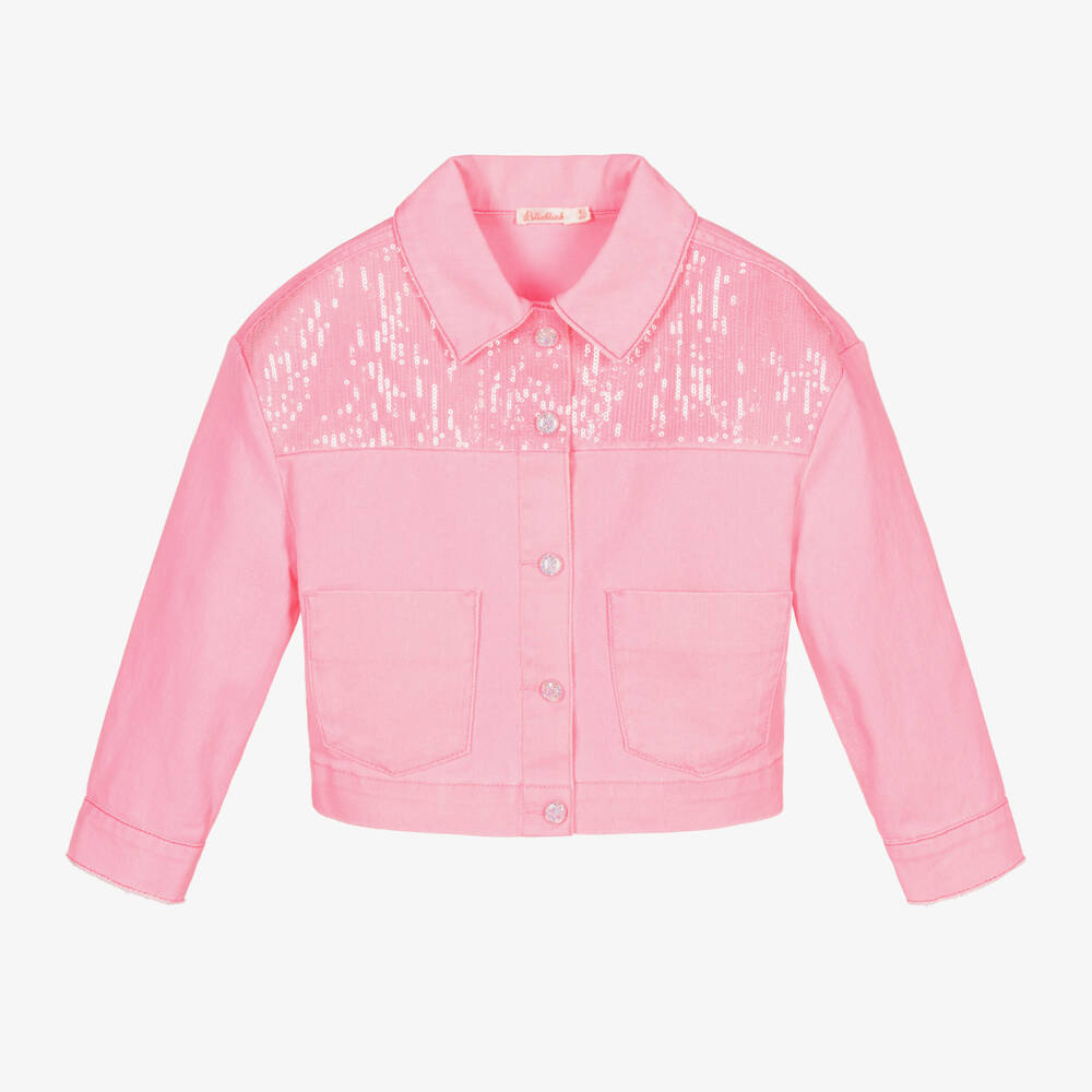 Billieblush-Джинсовая куртка с блестками для девочек | Childrensalon Outlet