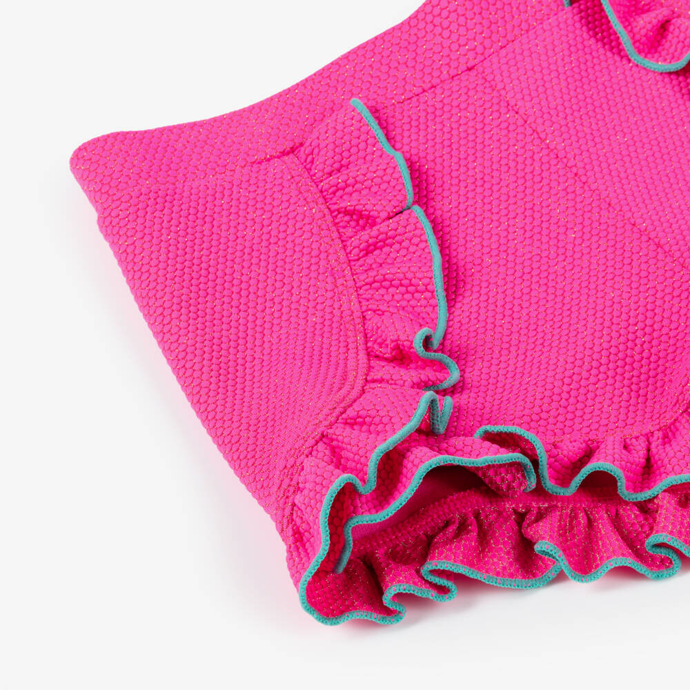 Billieblush-Girls Twinkling Pink Beach Shorts | Childrensalon Outlet