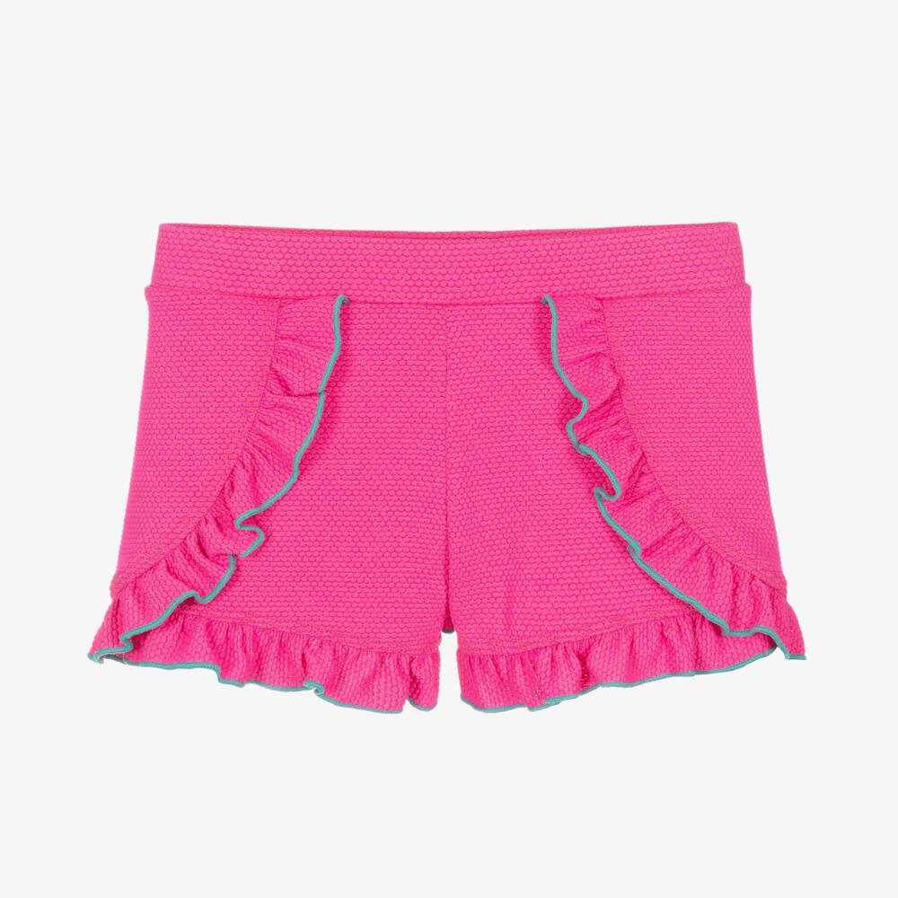 Billieblush-Girls Twinkling Pink Beach Shorts | Childrensalon Outlet