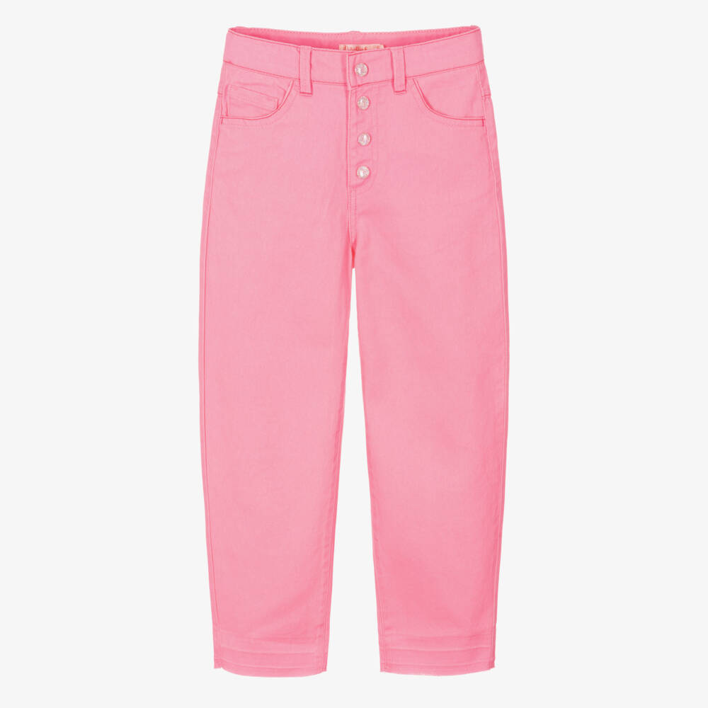 Billieblush-Джинсы розовые мерцающие для девочек | Childrensalon Outlet