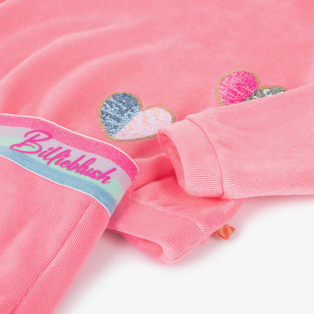 Billieblush-Girls Velour Jogger Set in Pink | Childrensalon Outlet