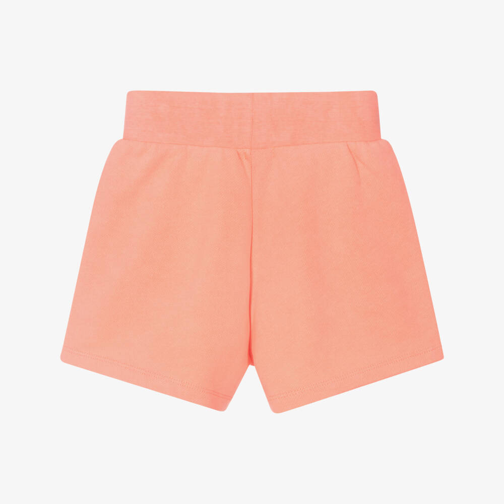 Billieblush-Girls Vibrant Coral Cotton Shorts | Childrensalon Outlet