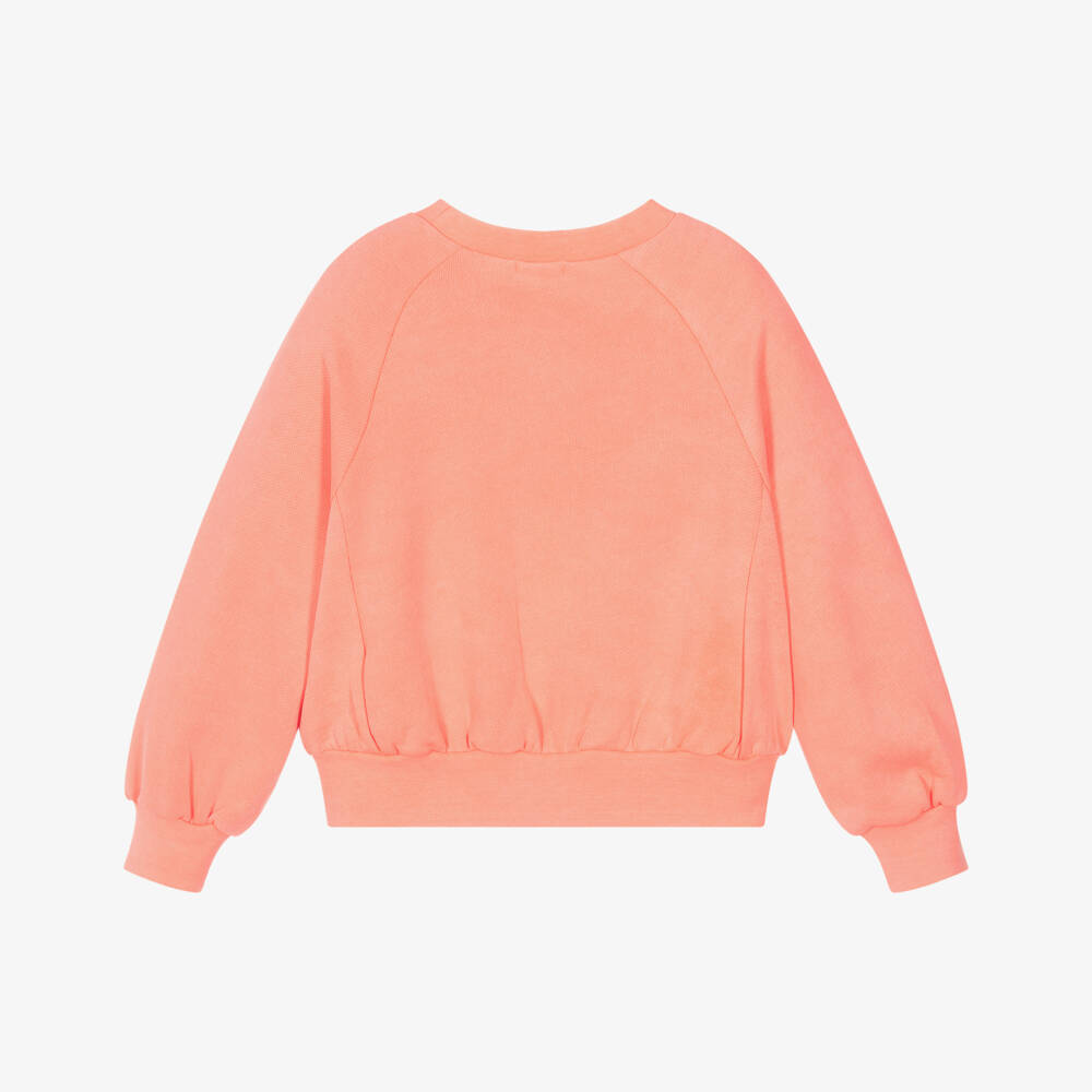 Billieblush-Яркий оранжевый хлопковый джемпер для девочек | Childrensalon Outlet