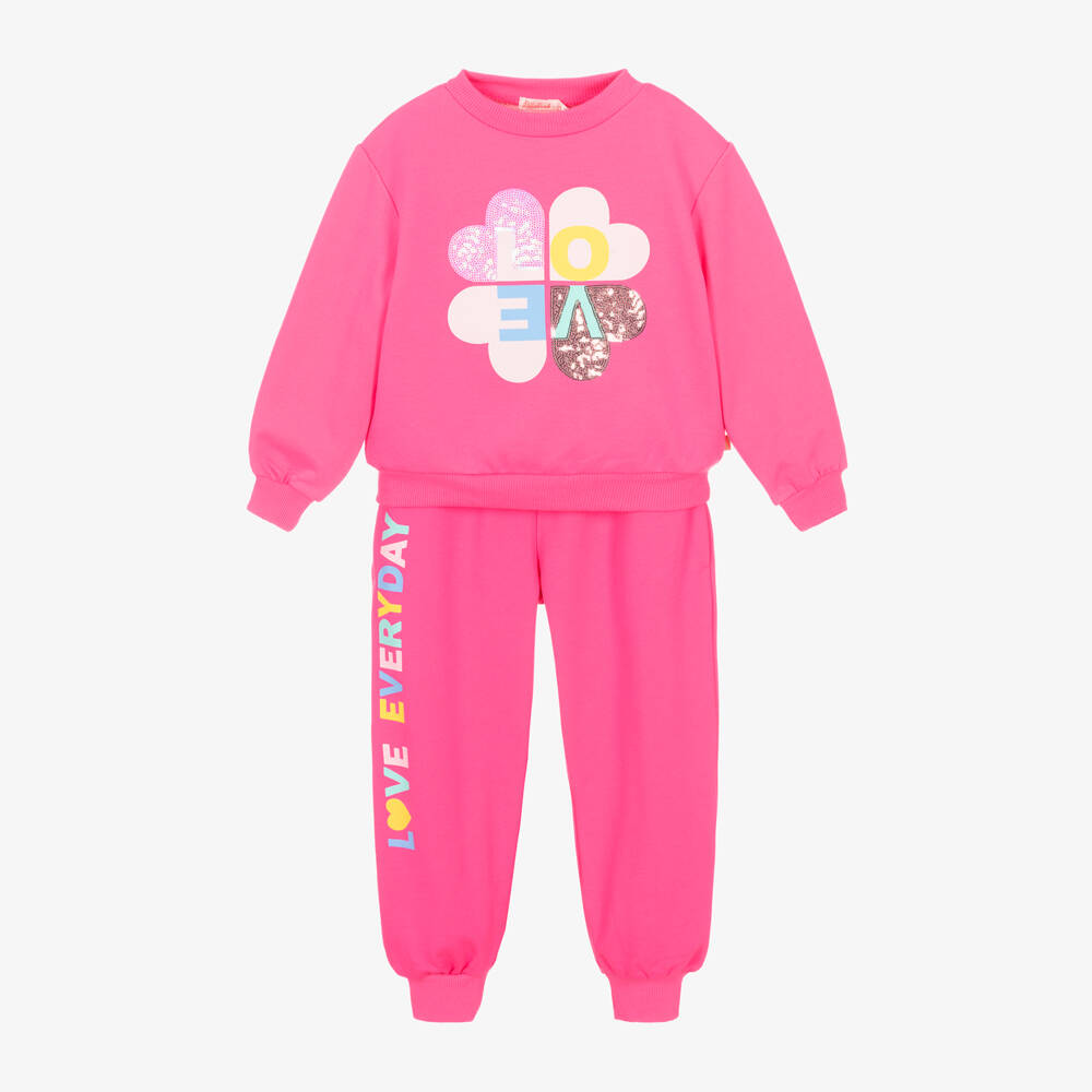 Billieblush-Girls Vibrant Pink Jogger Set | Childrensalon Outlet