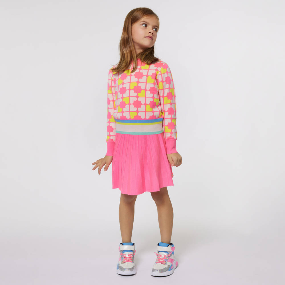 Billieblush-Girls Vibrant Pink Knit Skirt | Childrensalon Outlet
